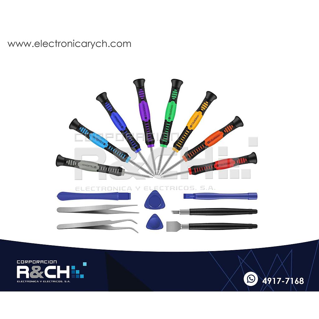 HM-2811 Kit de Destornilladores de Precision 16 en 1