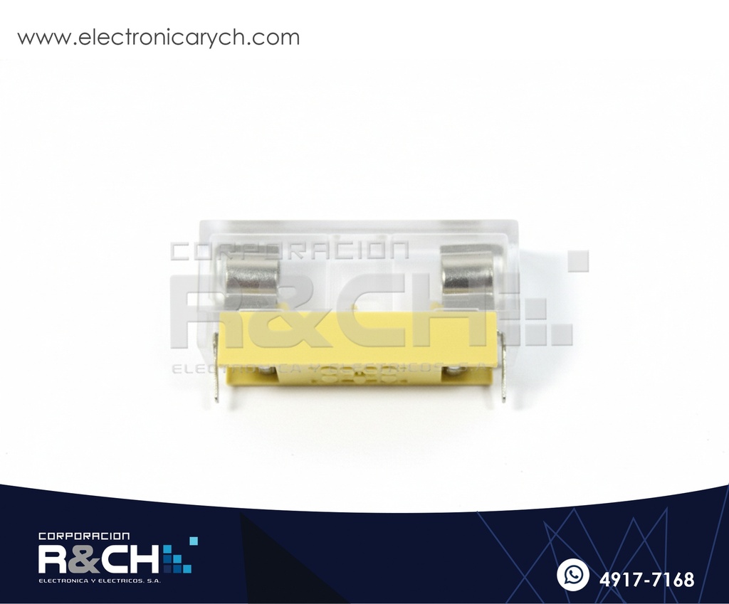 PF-IAP Porta Fusible Para Impreso Americano 6x30mm Con Protector