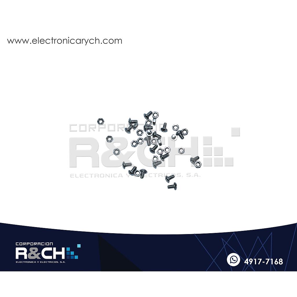 SX-RT306 Set de Tornillo M3x6mm con Tuerca