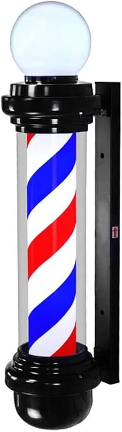 LD-8018 Luz Led de Poste para Barberia Negra sobrepuesta