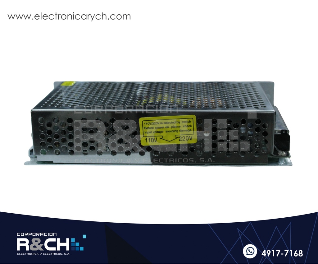 FE-2408A Fuente 24V 8.3A aluminio con Ventilador