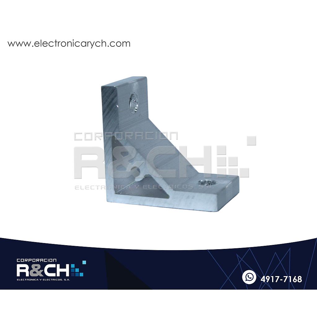 PF-455 Accesorio Soporte Angular 90 Aluminio para Perfil 4040