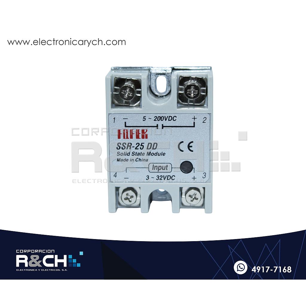 RL-SSR25DD Relay de Estado Solido 25A 3-32VDC 5-200VDC