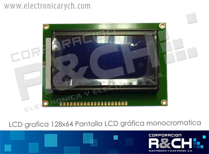 LCD-G128X64V LCD 128x64, Azul