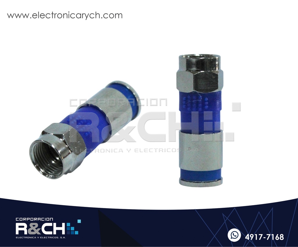 F-75HQ Conector Coaxial a Presion RG6 Intemperie HQ
