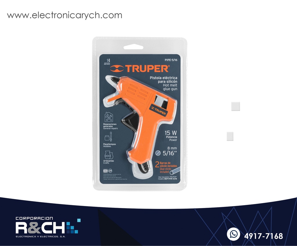 17535 Pistola de Silicon Electrica 5/16" 15W