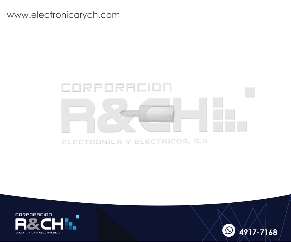 TN-14P Espaciador Plastico 14mm con Tornillo 6mm