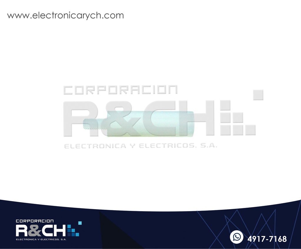 TN-21P Espaciador Plastico 21mm con Tornillo 6mm