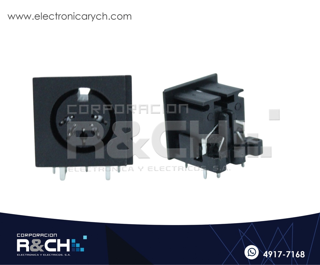 CN-MD5F Conector Mini Din 5 pin Hembra para Placa