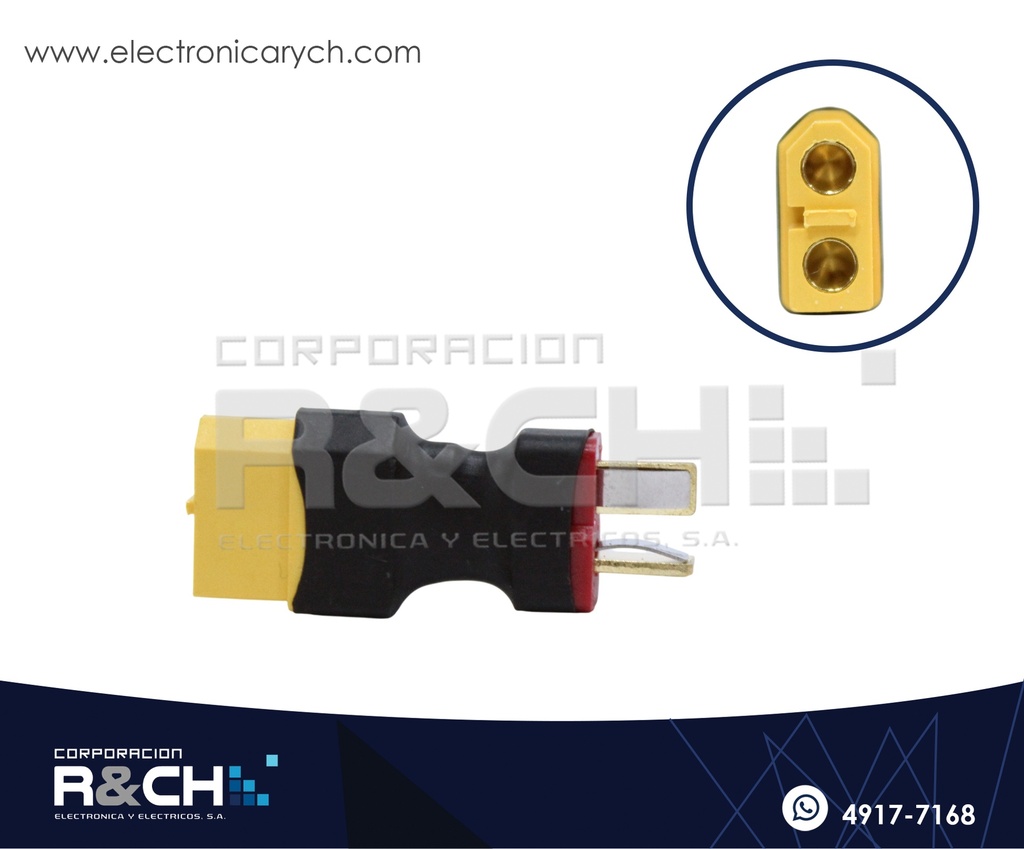 CN-XT604 Conector Hembra a T Plug Macho