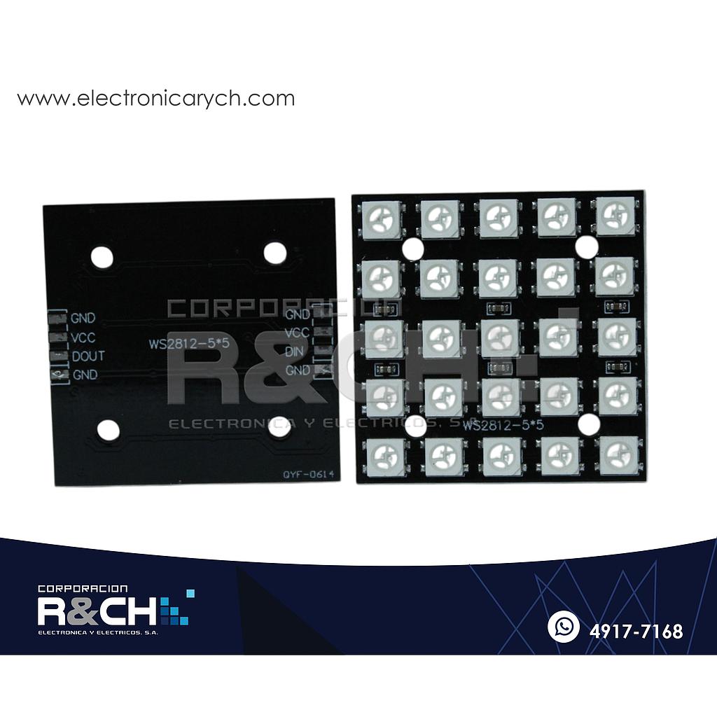 MD-2812B-25 Modulo Led RGB 5050 Cuadrado 25 Leds