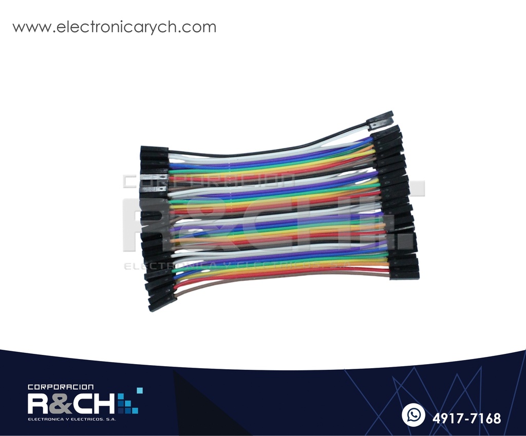 CB-10HH Cable de Expansion Dupont Hembra Hembra 10cm 4 Unidades