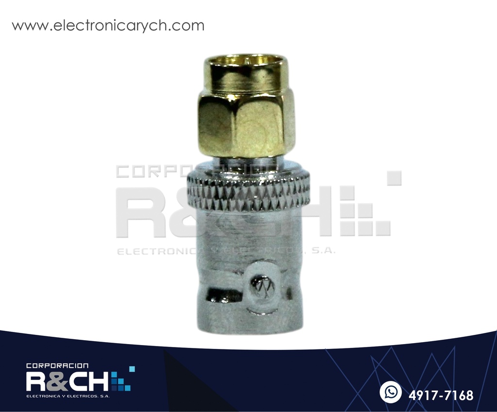 AD-SMH Adaptador SMA Macho a BNC Hembra