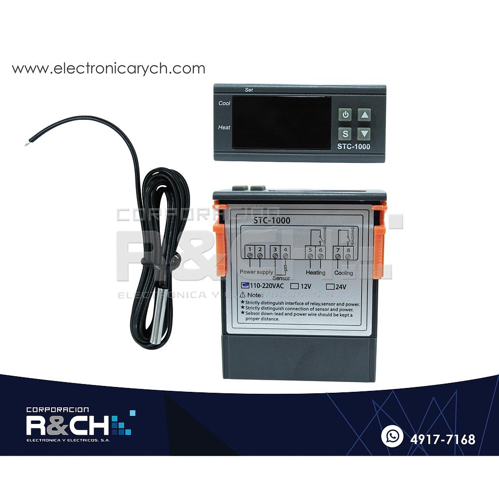 MD-1000AC Modulo Sensor de Temperatura controlable Digital STC-1000 Termostato 120V