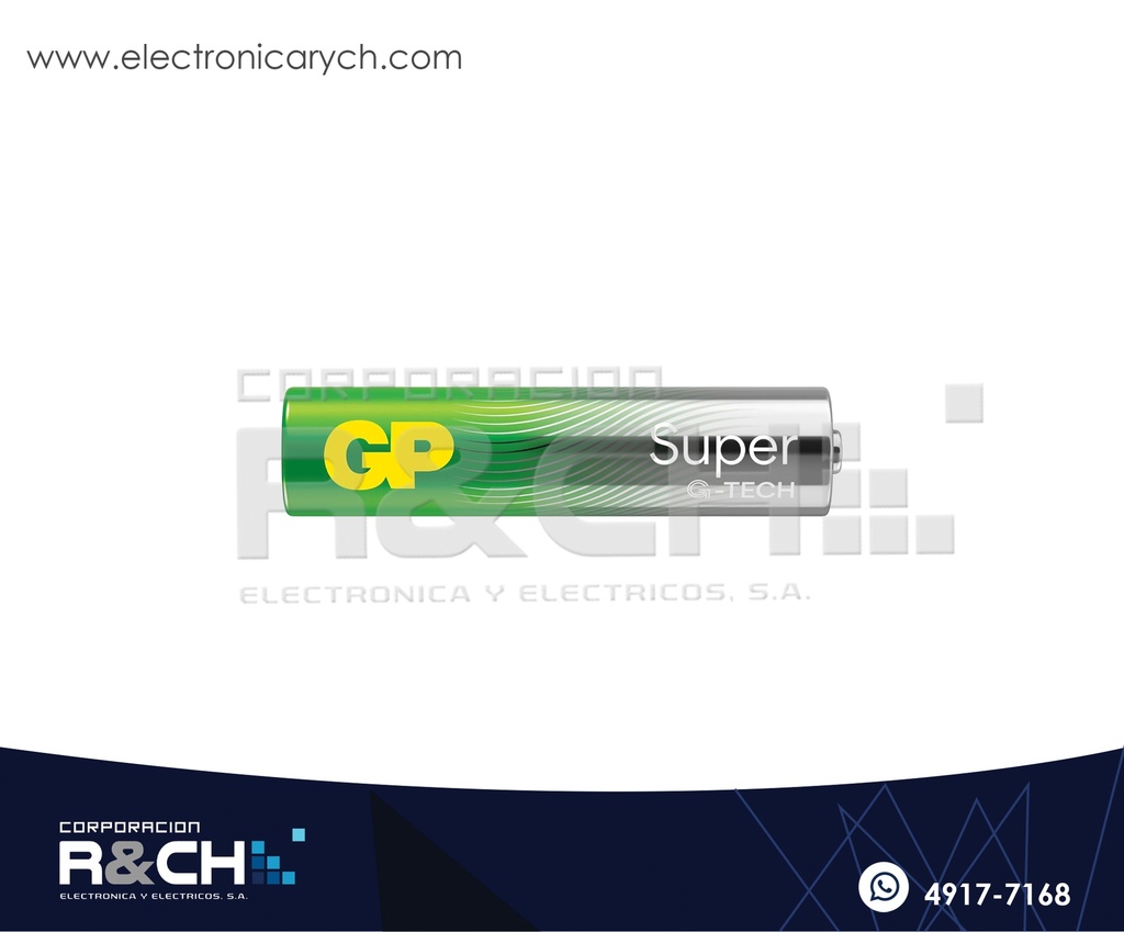 BT-AAAGPU Bateria GP Super Alcalina AAA 1.5V unidad