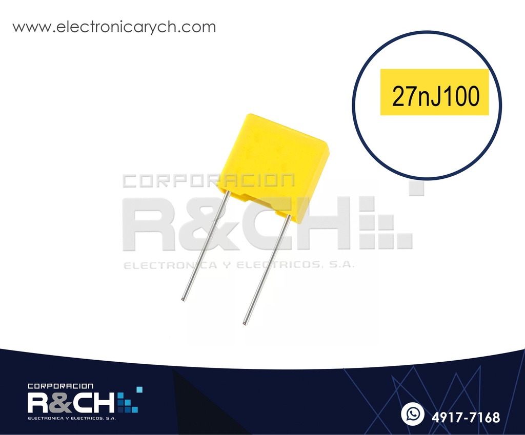 CB-273J Capacitor 27nF 273J Film Poliester 100V