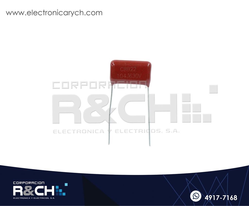 CBB6-104 Capacitor 0.1uF 630V Poliester