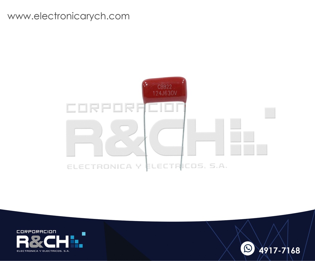 CBB6-124 Capacitor 0.12uF 630V Poliester