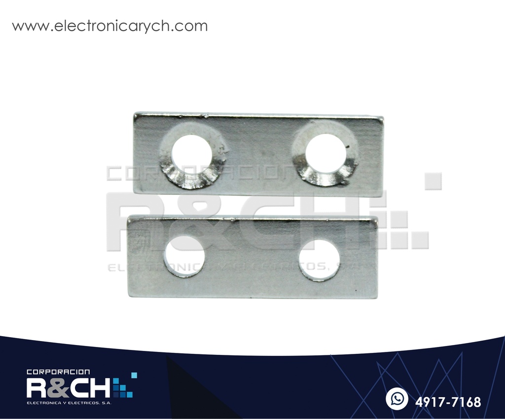 IM-R303 Iman Rectangular dos Orificios 30x10x3mm