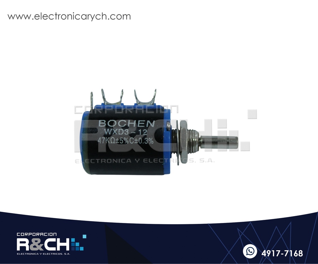 PT-WXD3-13-4.7K Potenciometro Multivuelta 4.7K 2W WXD3-12-2W