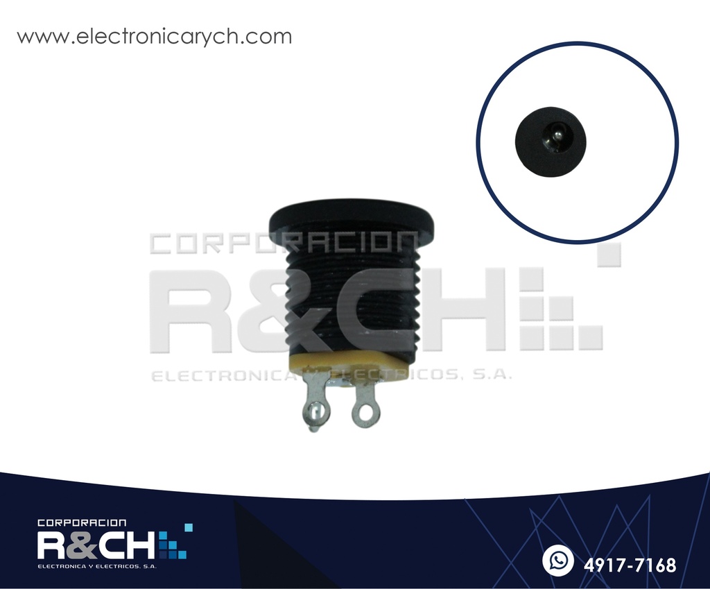 JC-5525 Jack DC Cilindrico 5.5x2.5mm