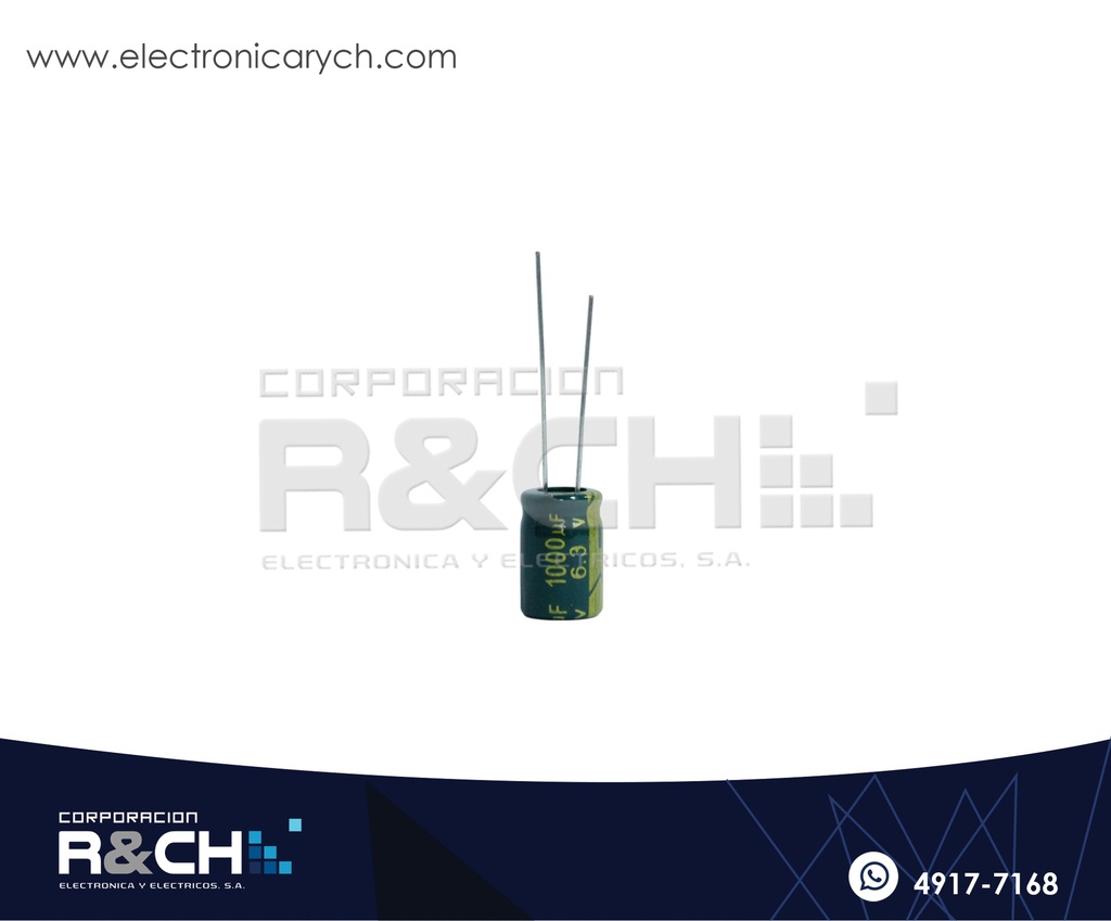FE-1000U/6.3 Filtro Electrolitico 1000uF 6.3V