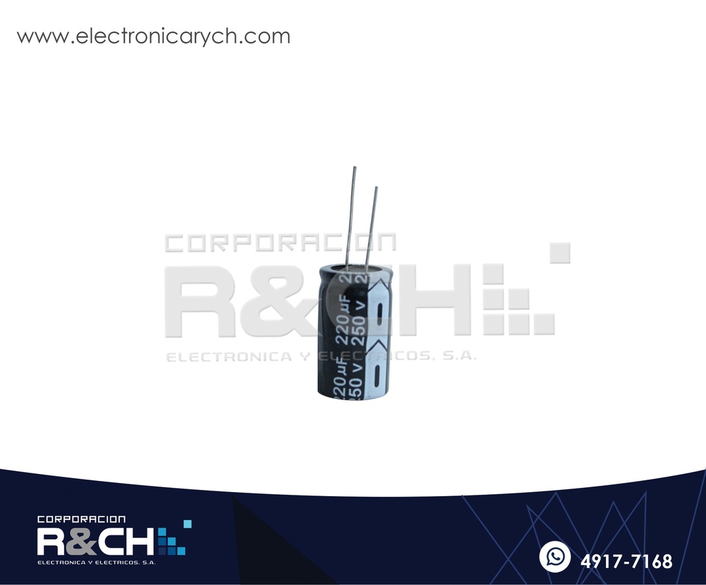 FE-220U/250 Filtro Electrolitico 220uF 250V