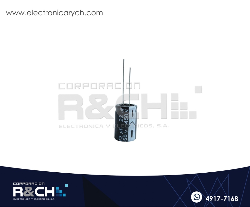 FE-22U/450 Filtro Electrolitico 22uF 450V
