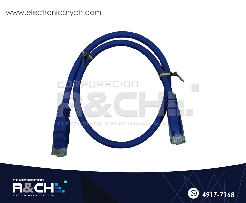 EX-UTP650 Cable de Red UTP  Categoria 6, 0.5 Metros Certificado