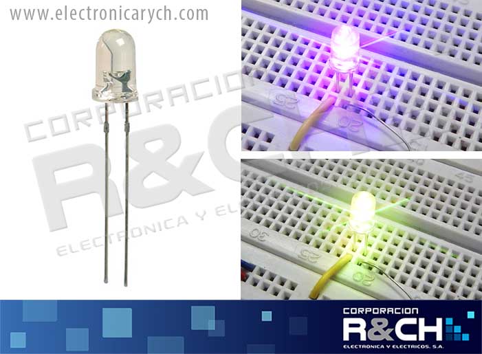 LD-5RGBS LED 5mm RGB 2 pines slow