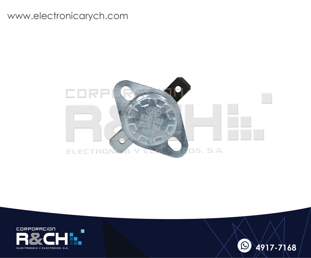 SW-16100 Switch Termostato 16A 250V 100º NC KSD301
