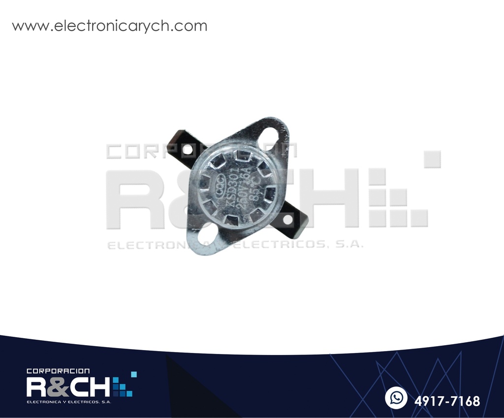 SW-1685 Switch Termostato 16A 250V 85º NC KSD301