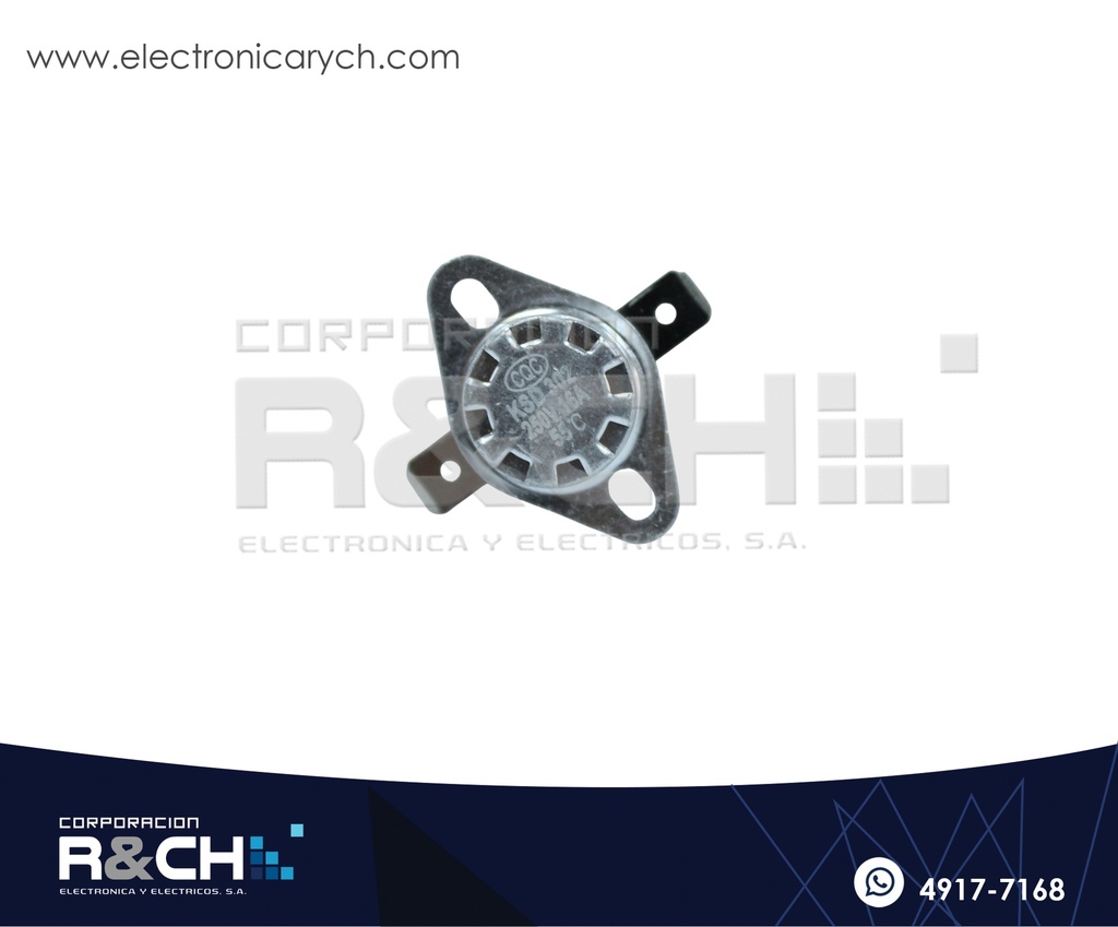SW-1655 Switch Termostato 16A 250V 55º NC KSD301