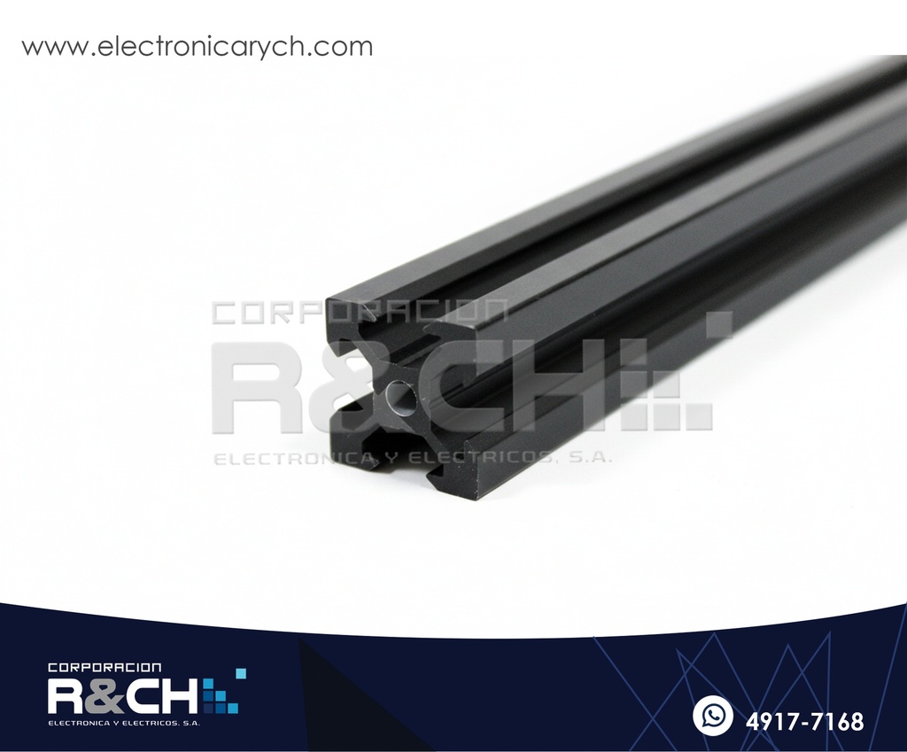 PF-2020VN-2 Perfil de Aluminio 2020 V-slot 2m Largo aprox