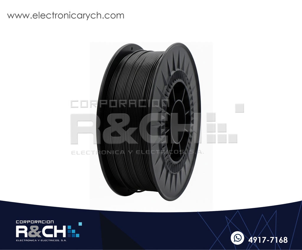 FL-NEI Filamento PLA 1.75mm 1Kg Negro