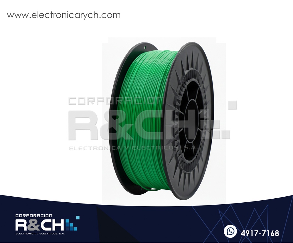 FL-VFI Filamento PLA 1.75mm 1Kg Verde Fluorescente