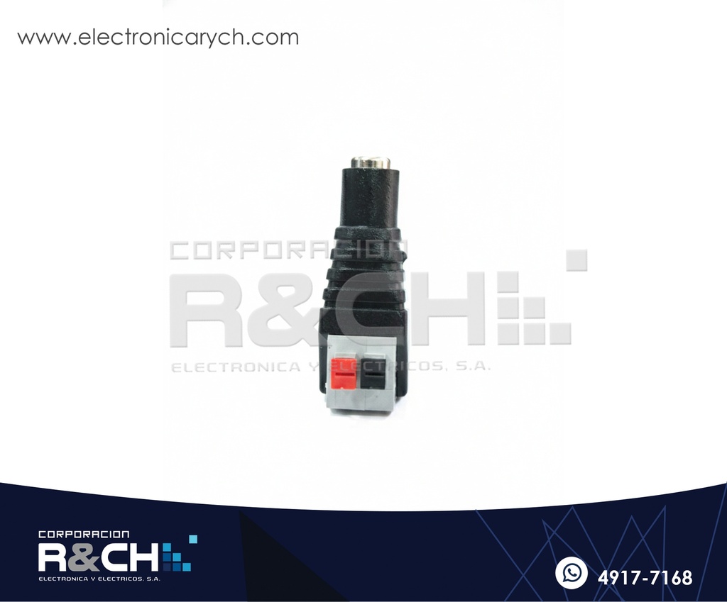 AD-505J Adaptador DC 2.1 mm Tipo Jack CCTV a Bornera Presión