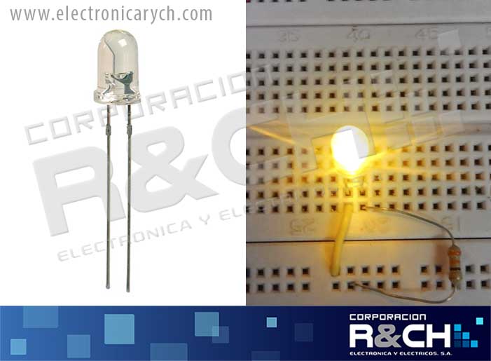 LD-5AT LED 5mm amarillo transparente