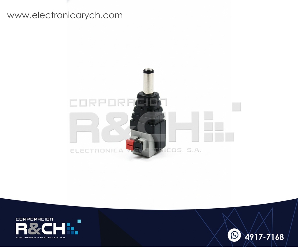 AD-505M Adaptador DC 2.1mm Tipo Plug CCTV a Bornera Presión