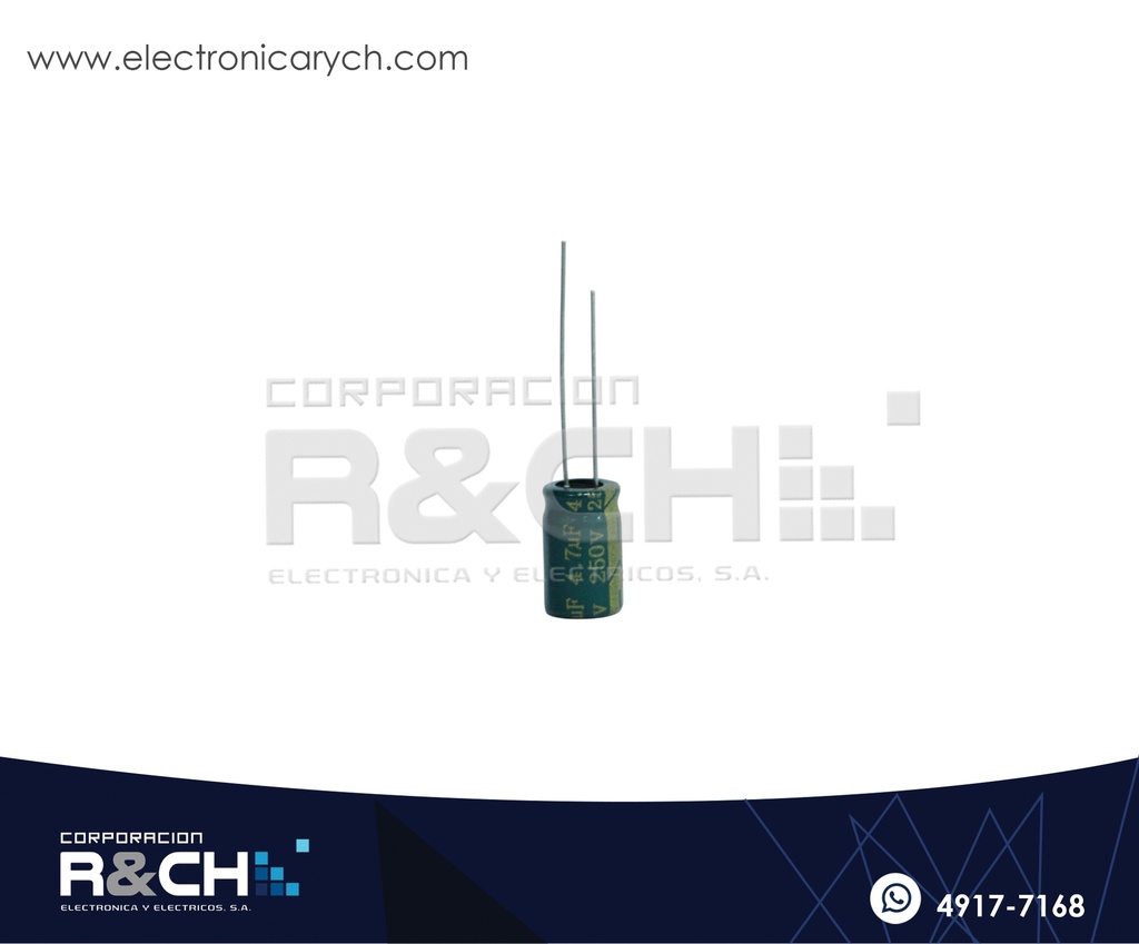 FE-4.7U/250 Filtro Electrolitico 4.7uF 250V