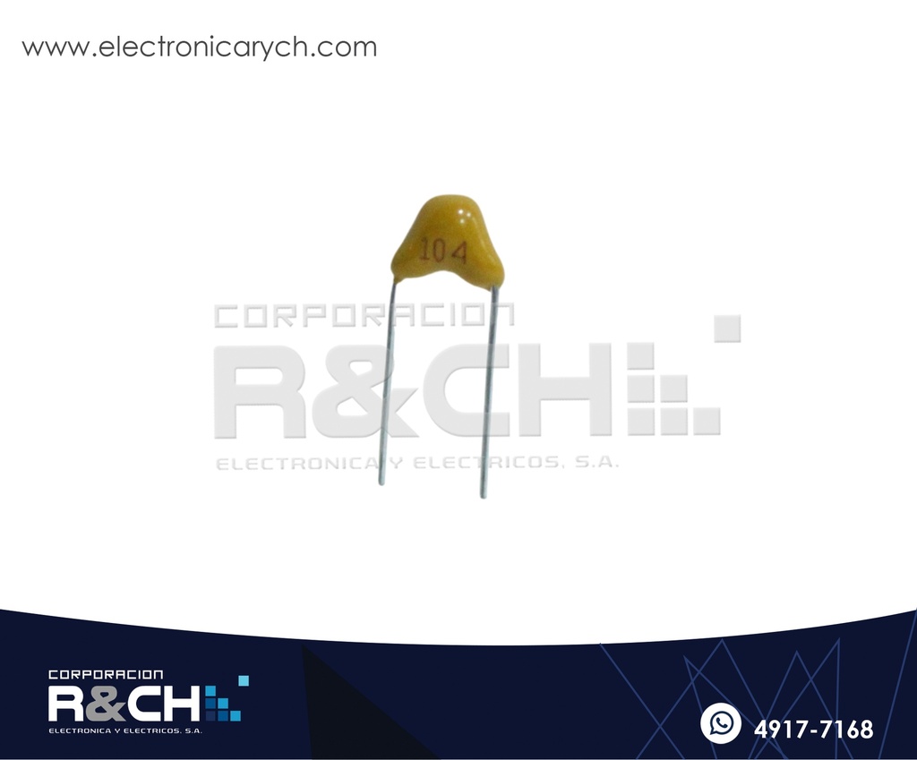 CM-100NF/50 Capacitor Cerámico Monolítico 0.1uF 50V 100nF