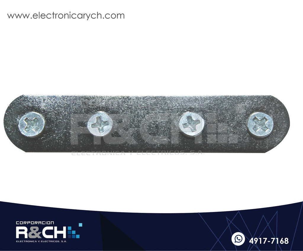 HM-7616 Conector Recto de Acero Inoxidable con 4 Agujeros – Soporte de Montaje para Electrónica