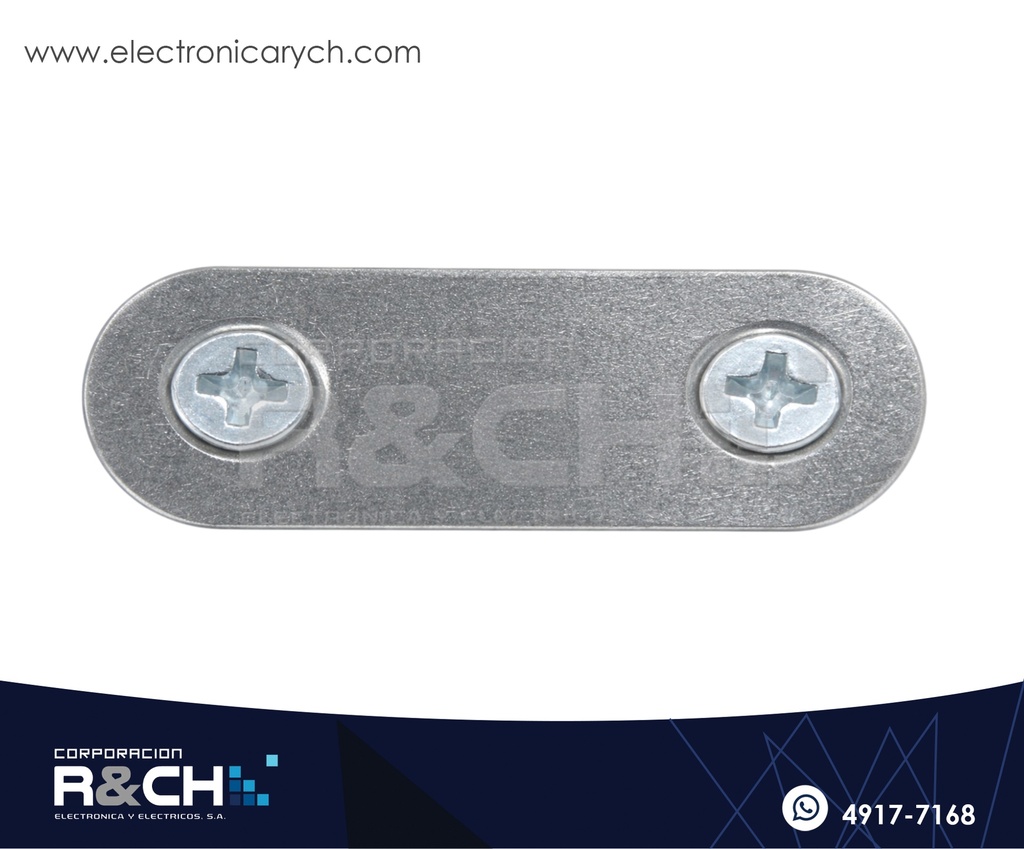 HM-4512 Conector Recto de Acero con 2 Agujeros – Soporte de Montaje para Electrónica