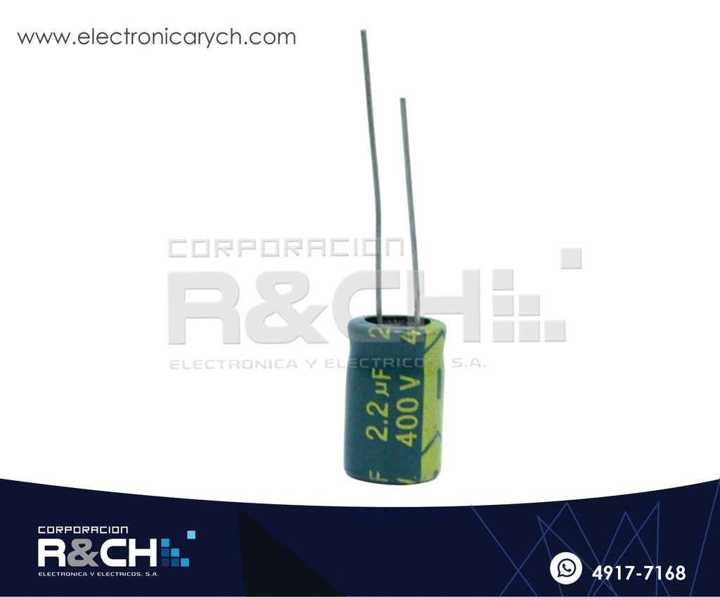 FE-2.2U/400 Filtro Electrolitico 2.2uF 400V