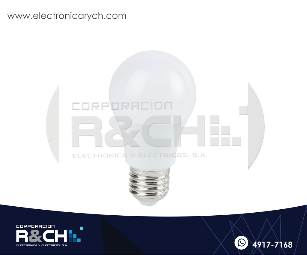 Bombilla LED A19 5W Luz Blanca 120V 6500K LUX
