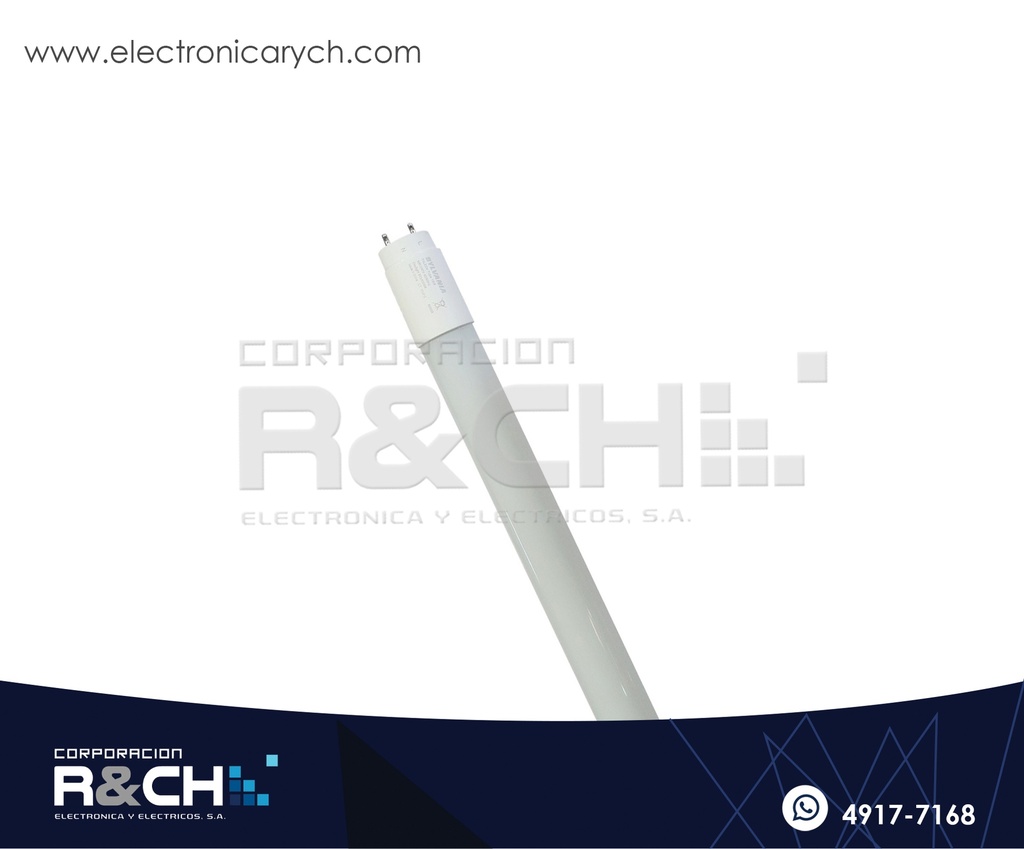 Tubo LED 18W Vidrio Frost Luz Blanca 6500K 48" LX