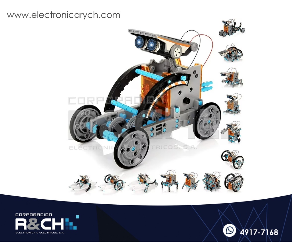 SX-1212 Kit Robot Solar Educativo 13 en 1– STEM DIY