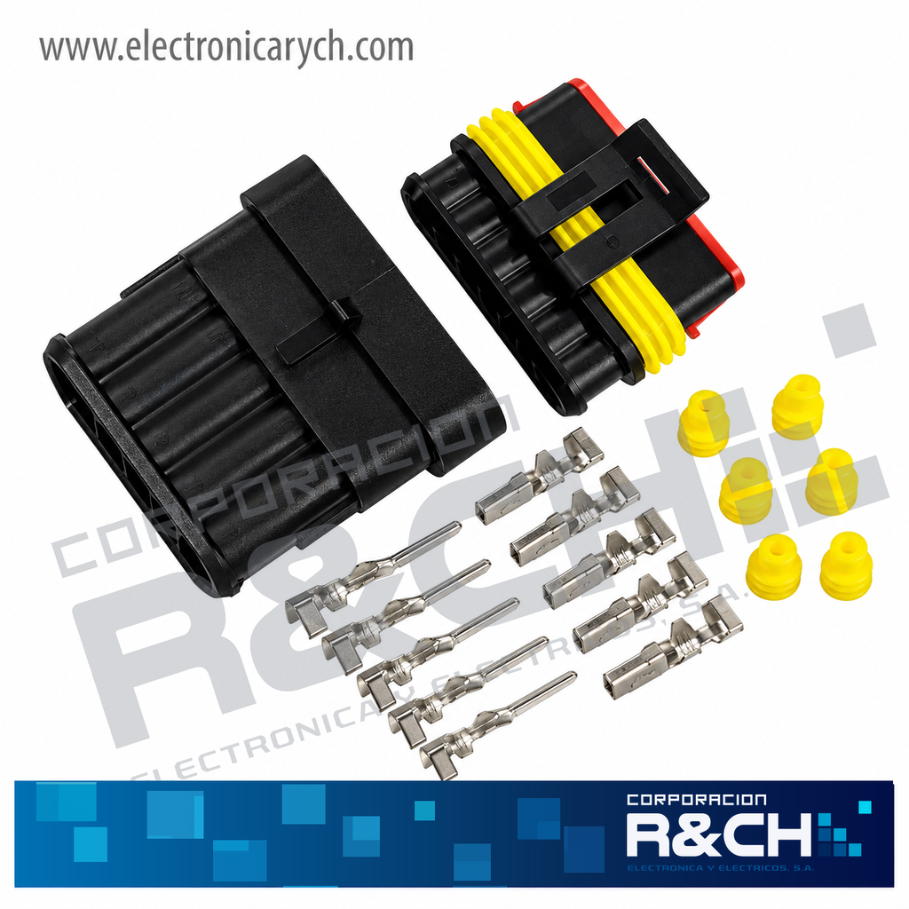 CN-366P Conector 6 Pin Impermeable