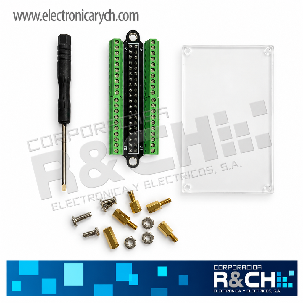 RPI-TB40 Mini Tarjeta de Expansión con Borneras de Tornillo para Raspberry Pi – GPIO de 40