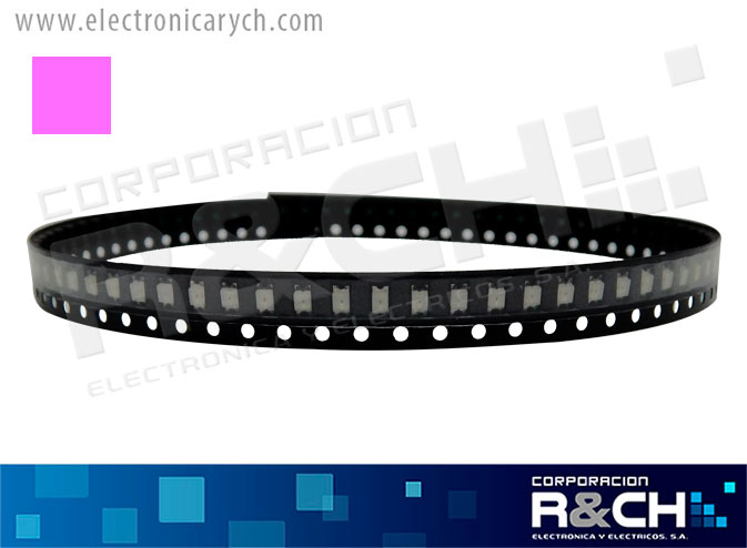 LD-1206RS LED smd 1206 350MCD 125° rosado 3.4V 20mA